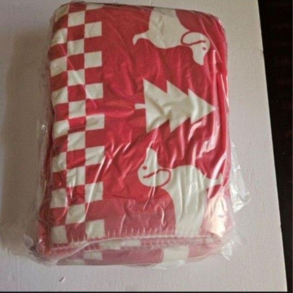 Cozy Red and White Holiday Blanket From Victoria Secret